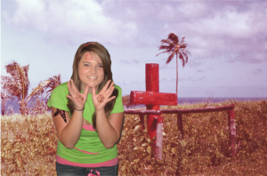 Bean right after her cult's sacrificial rituals, which make Theta Kappa Gamma's look tame in comparison.