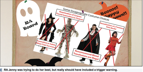 RA Jenny was trying to do her best, but really should have included a trigger warning.